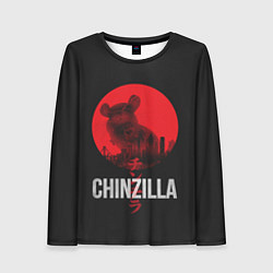 Женский лонгслив Chinzilla red