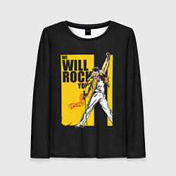 Женский лонгслив We will rock you