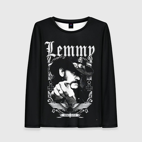 Женский лонгслив RIP Lemmy / 3D-принт – фото 1