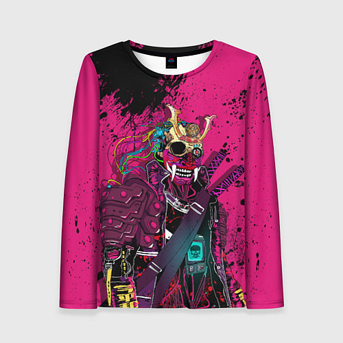 Женский лонгслив CYBERPUNK 2077 DEMON Z / 3D-принт – фото 1