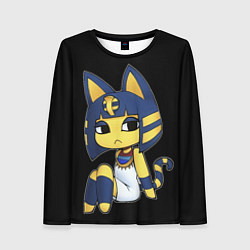 Лонгслив женский Анка Ankha, цвет: 3D-принт