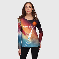 Лонгслив женский Space X, цвет: 3D-принт — фото 2