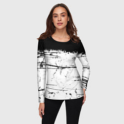 Лонгслив женский ИСПАЧКАННЫЙ КРАСКОЙ, цвет: 3D-принт — фото 2
