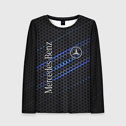 Лонгслив женский MERCEDES LOGO NEON, цвет: 3D-принт