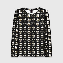 Женский лонгслив Прикольные смайлы Хэллоуин 2 Halloween 2