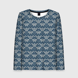 Лонгслив женский Северные Узоры алатырь, цвет: 3D-принт