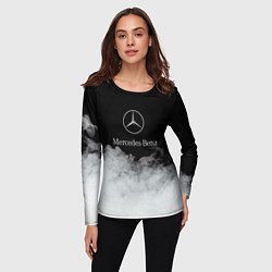 Лонгслив женский Mercedes-Benz Облака, цвет: 3D-принт — фото 2