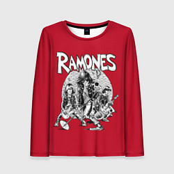 Лонгслив женский BW Ramones, цвет: 3D-принт