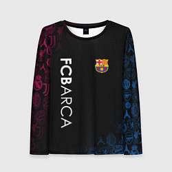 Лонгслив женский FC BARCA CHEMPION, цвет: 3D-принт