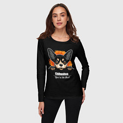 Лонгслив женский Чихуахуа Chihuahua, цвет: 3D-принт — фото 2