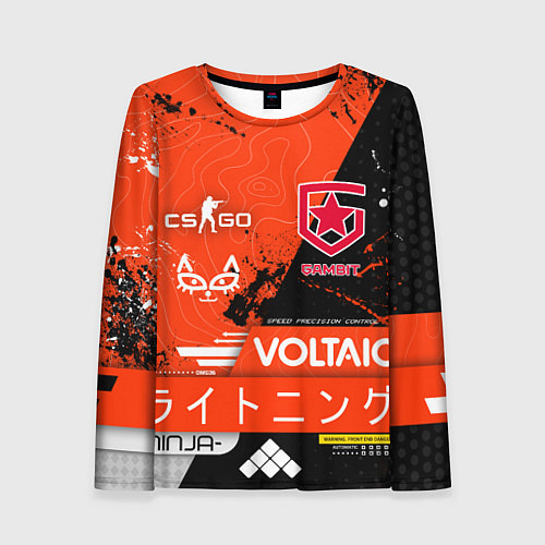 Женский лонгслив GAMBIT cs:go Blood Sport / 3D-принт – фото 1