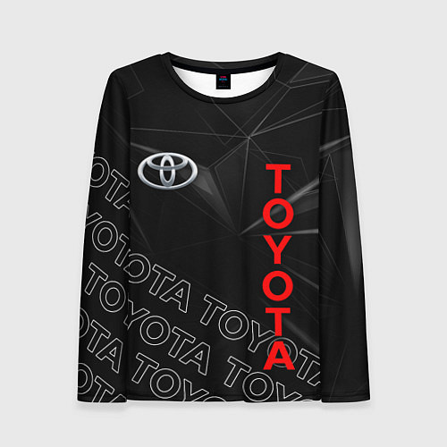 Женский лонгслив TOYOTA SPORT ГЕОМЕТРИЯ / 3D-принт – фото 1