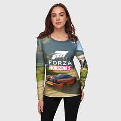 Лонгслив женский Forza Horizon 5, игра, цвет: 3D-принт — фото 2