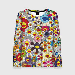 Женский лонгслив Flower Superflat, Такаши Мураками