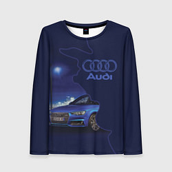 Женский лонгслив AUDI лого