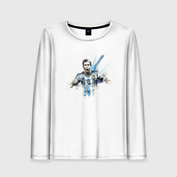 Лонгслив женский Messi Argentina Team, цвет: 3D-принт