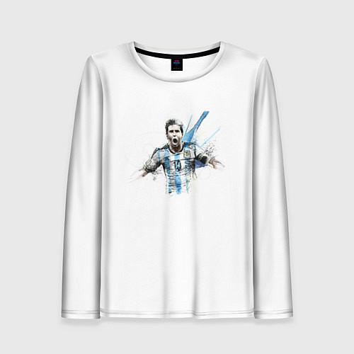 Женский лонгслив Messi Argentina Team / 3D-принт – фото 1