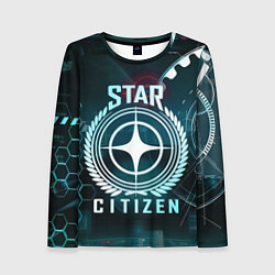 Лонгслив женский Star Citizen Стар Ситизен, цвет: 3D-принт