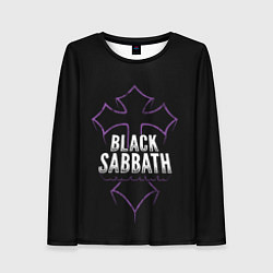 Лонгслив женский Black Sabbat Cross, цвет: 3D-принт