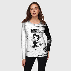 Лонгслив женский Bendy and the ink machine - Black & White, цвет: 3D-принт — фото 2