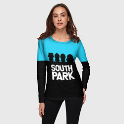 Лонгслив женский Южный парк персонажи South Park, цвет: 3D-принт — фото 2