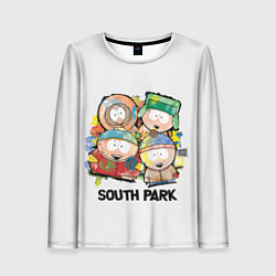 Женский лонгслив South Park - Южный парк краски