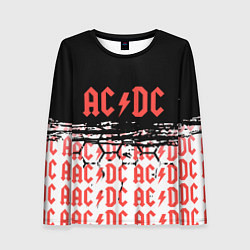 Лонгслив женский ACDC переменный ток, цвет: 3D-принт