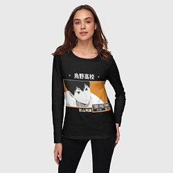 Лонгслив женский Тобио Кагеяма Карасуно, цвет: 3D-принт — фото 2