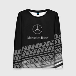 Лонгслив женский Mercedes-Benz шины, цвет: 3D-принт