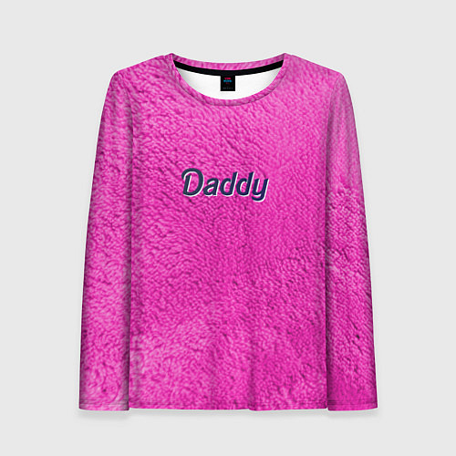Женский лонгслив Daddy pink / 3D-принт – фото 1