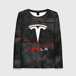 Женский лонгслив Tesla Sport Logo