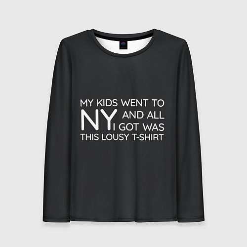 Женский лонгслив New York T-Shirt / 3D-принт – фото 1