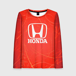Лонгслив женский Honda хонда, цвет: 3D-принт