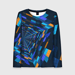 Лонгслив женский Geometric pattern Fashion Vanguard, цвет: 3D-принт