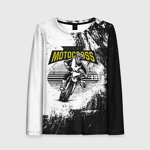 Женский лонгслив Motocross Мотокросс / 3D-принт – фото 1