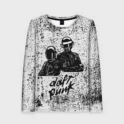 Женский лонгслив Daft Punk B&W