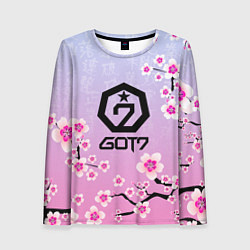 Женский лонгслив GOT7 ЦВЕТЫ САКУРЫ