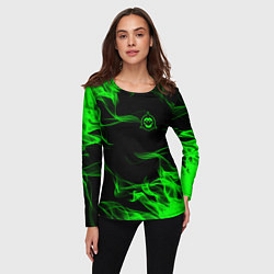 Лонгслив женский Battletoads огонь, цвет: 3D-принт — фото 2