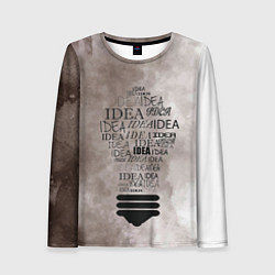 Лонгслив женский Idea!, цвет: 3D-принт