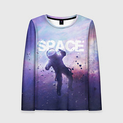 Лонгслив женский Space walk, цвет: 3D-принт