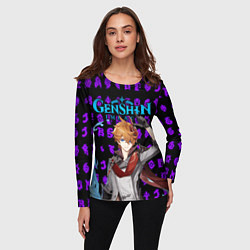 Лонгслив женский ТАРТАЛЬЯ - ЧАЙЛЬД ГЕНШИН ИМПАКТ, цвет: 3D-принт — фото 2
