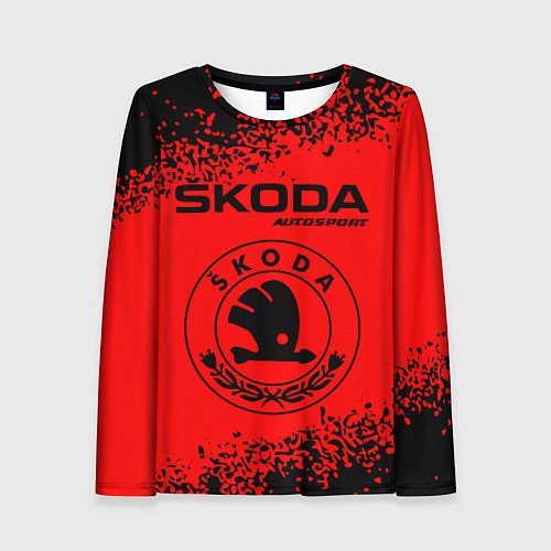 Женский лонгслив SKODA Autosport Арт / 3D-принт – фото 1