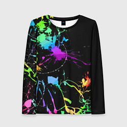 Женский лонгслив Neon vanguard fashion pattern