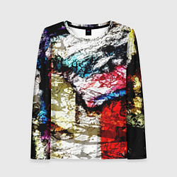 Лонгслив женский Fashion pattern Abstraction Impression, цвет: 3D-принт