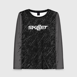 Лонгслив женский Skillet Скиллет Logotip, цвет: 3D-принт