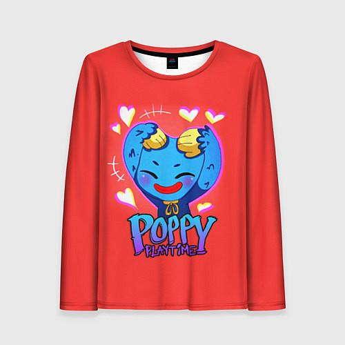 Женский лонгслив POPPY PLAYTIME CUTE HAGGY WAGGY - милый Хагги Вагг / 3D-принт – фото 1