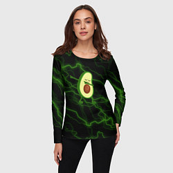 Лонгслив женский Avocado молнии, цвет: 3D-принт — фото 2