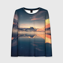 Женский лонгслив Горы озеро