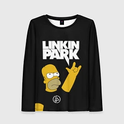 Женский лонгслив LINKIN PARK ГОМЕР СИМПСОН, SIMPSONS