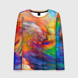 Женский лонгслив MULTICOLORED SWIRLS